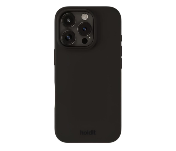 Holdit Silicone Case iPhone 16 Pro Black - 1287314 - zdjęcie